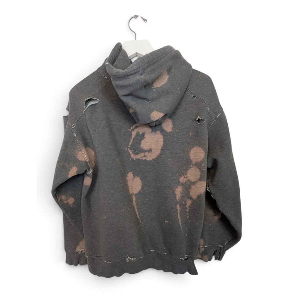 COUGAR SOCCER Destroyed Hoodie Sweatshirt Holes Marker Stains Rips Tears - Small - Picture 3 of 5